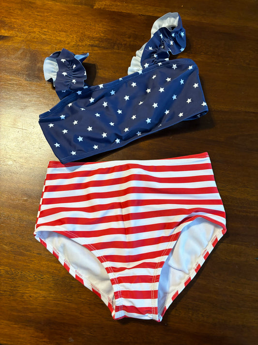 Stars and Stripes 2piece swim suit