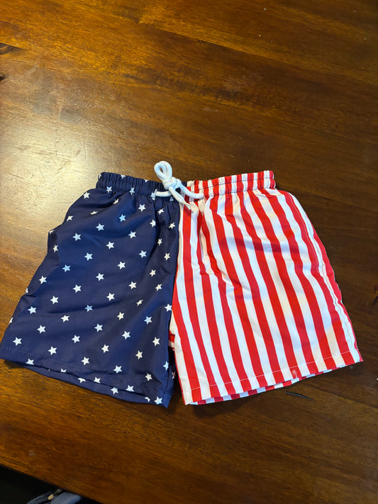 Stars and Stripes swim trunks