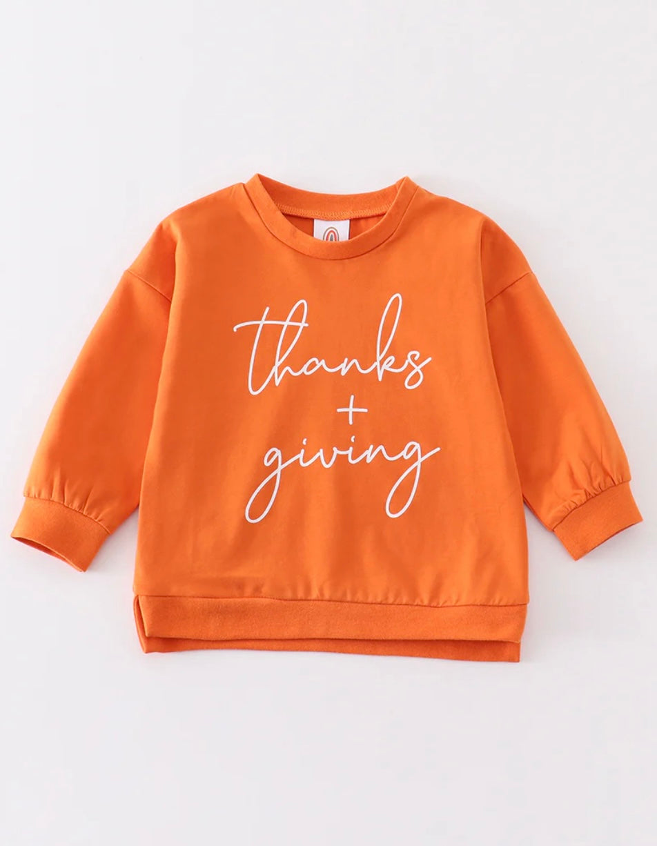 Unisex Orange thanksgiving  sweatshirt