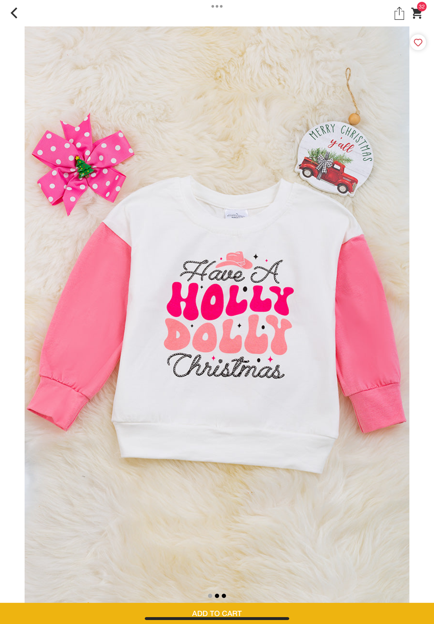 Have a holly dolly Christmas sweatshirt (child)